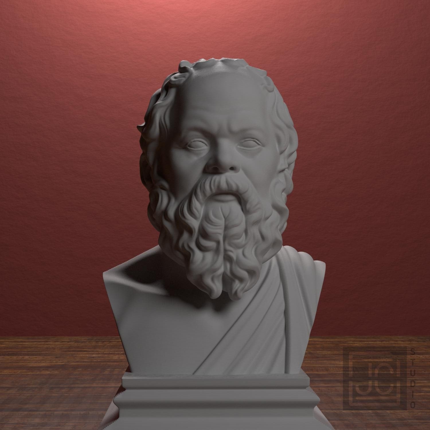 Socrates 3D Printed Collectible Bust