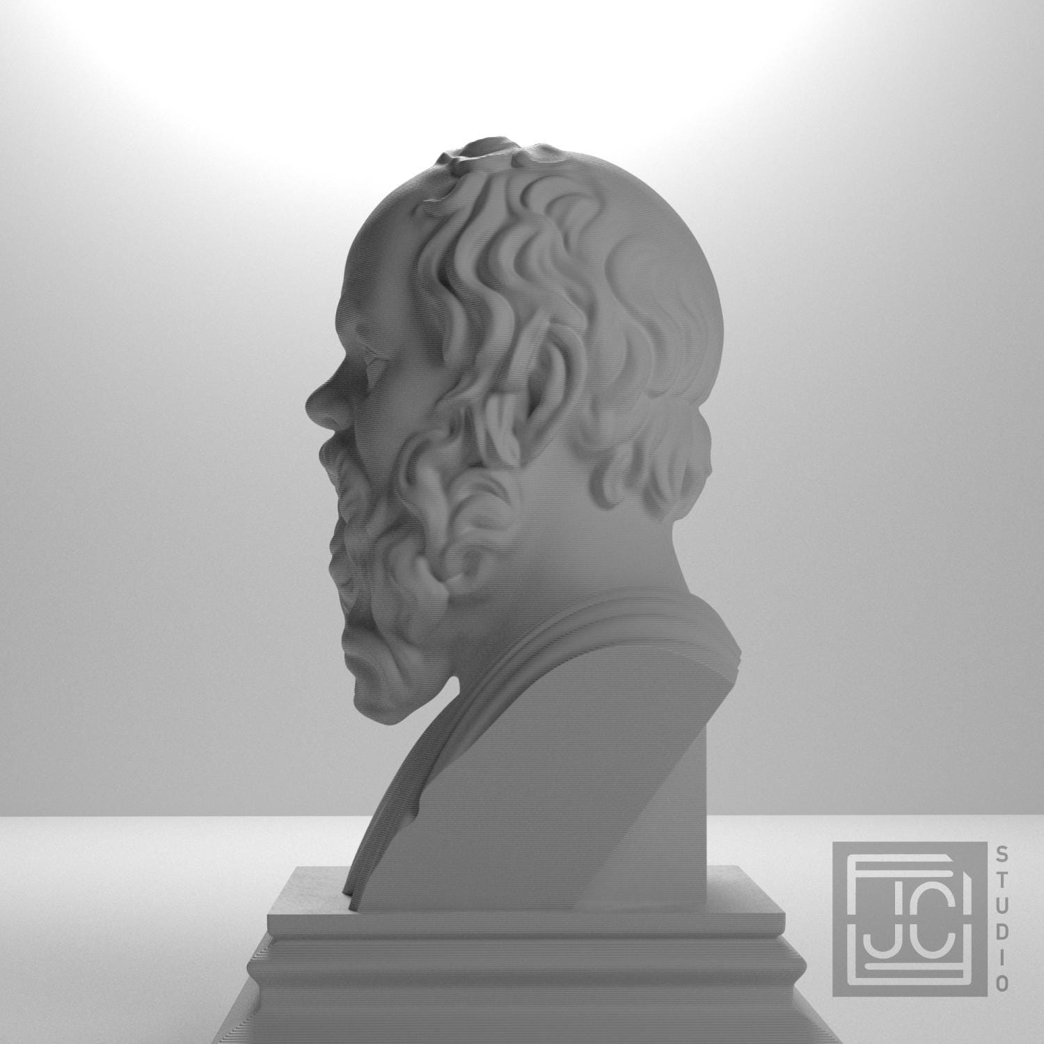 Socrates 3D Printed Collectible Bust