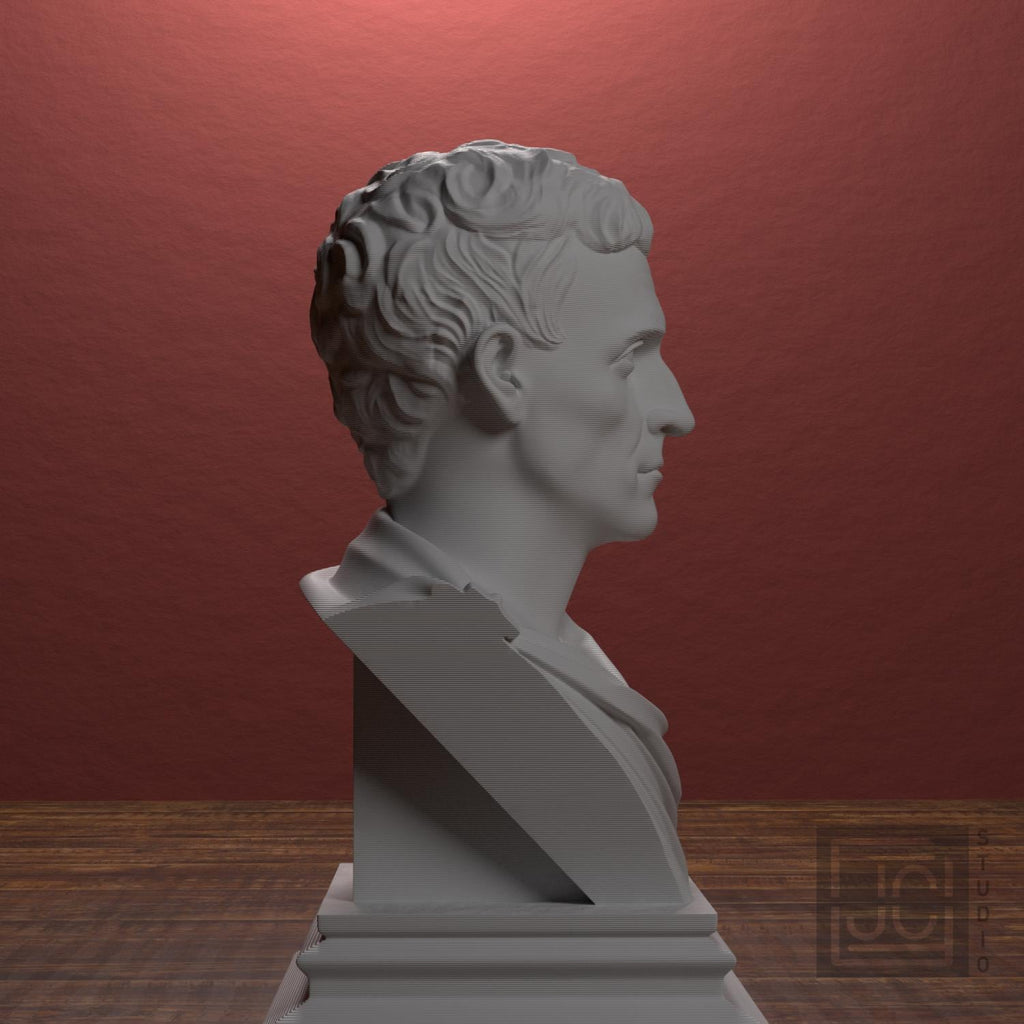 Julius Caesar Portrait No. 0136 3D Printed Collectible Bust