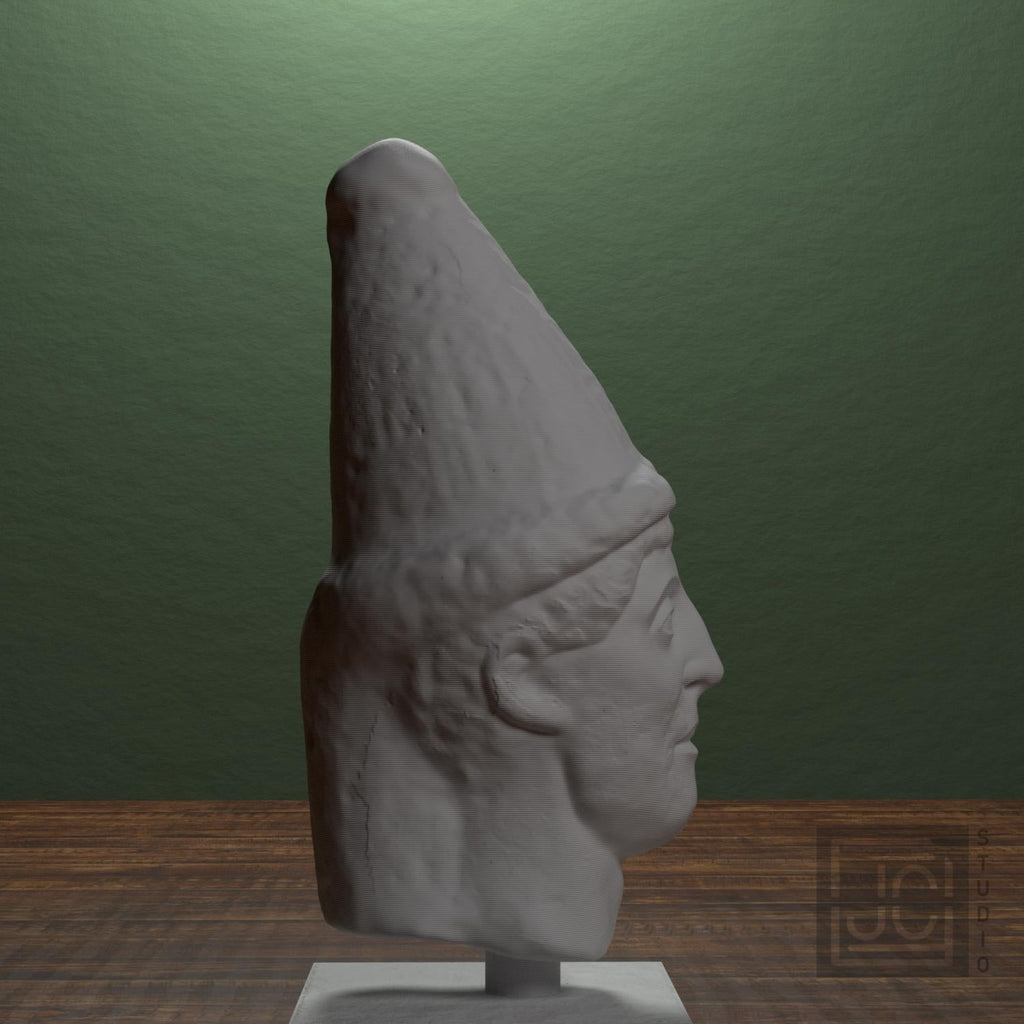 Head of a Priest 3D Printed Museum Replica