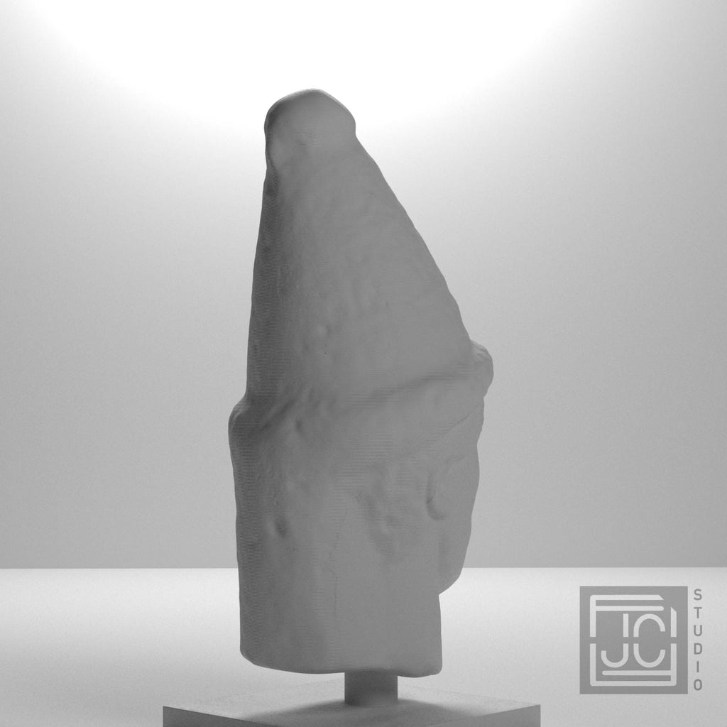 Head of a Priest 3D Printed Museum Replica