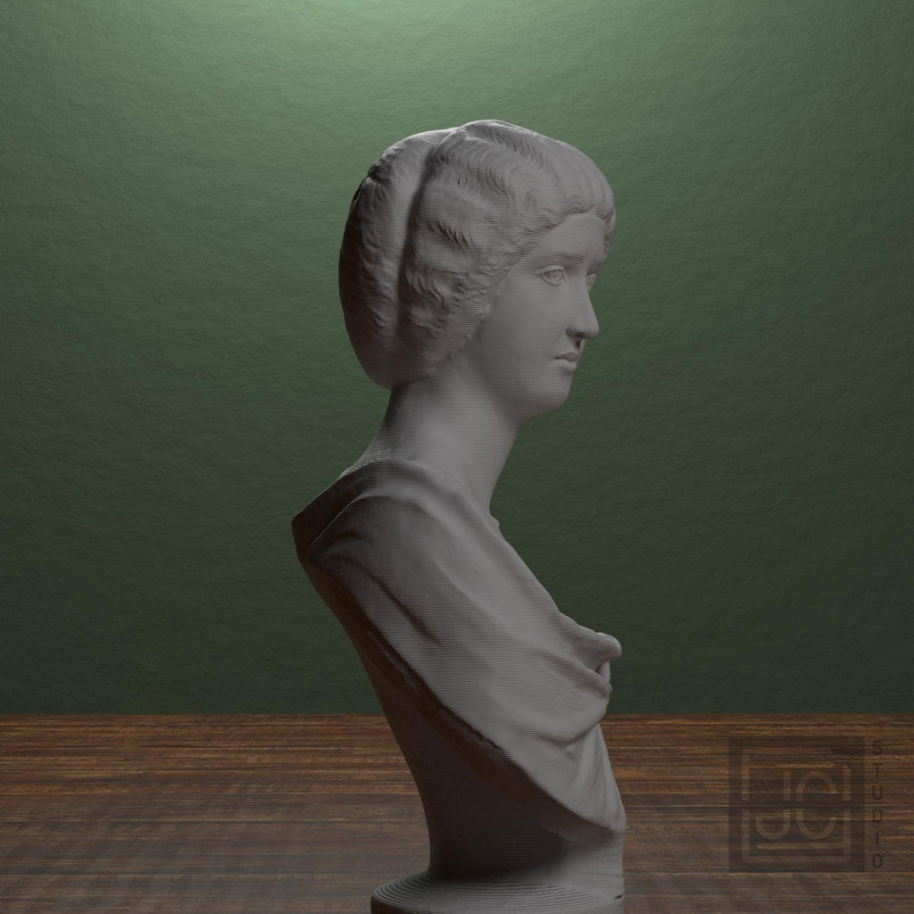 Roman Woman 3D Printed Collectible Bust