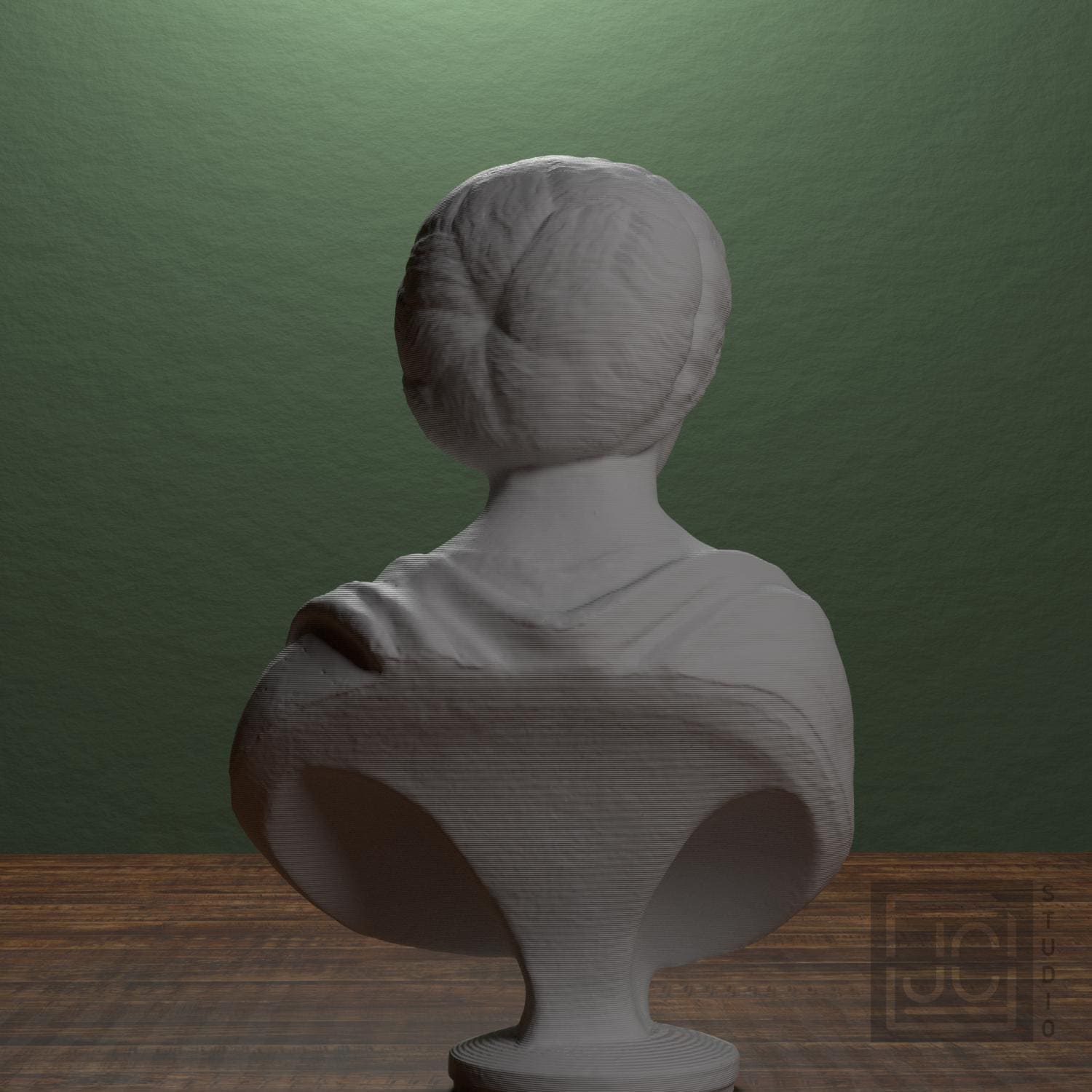 Roman Woman 3D Printed Collectible Bust