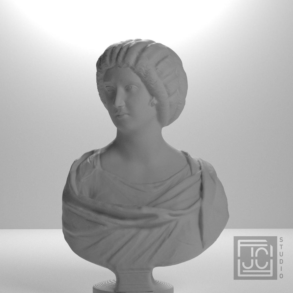 Roman Woman 3D Printed Collectible Bust