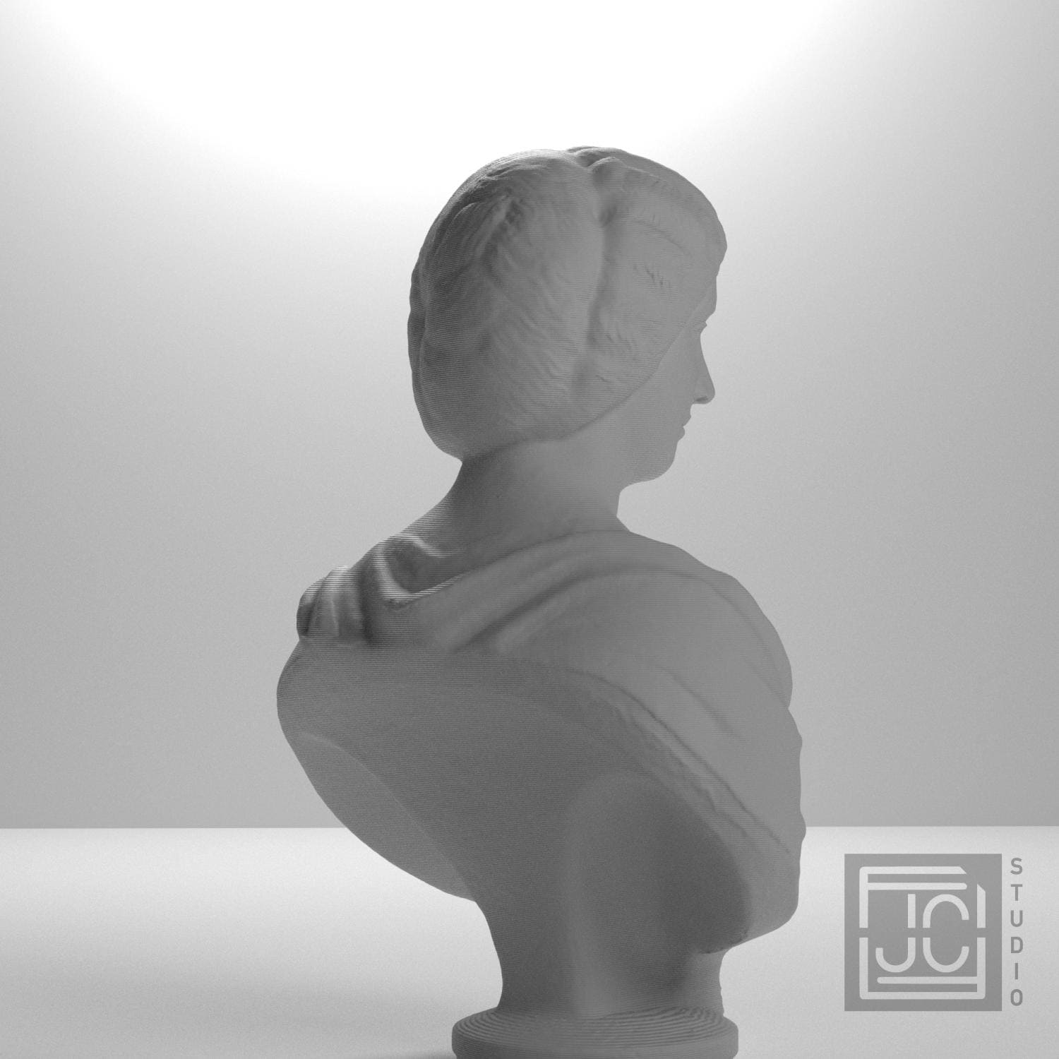 Roman Woman 3D Printed Collectible Bust