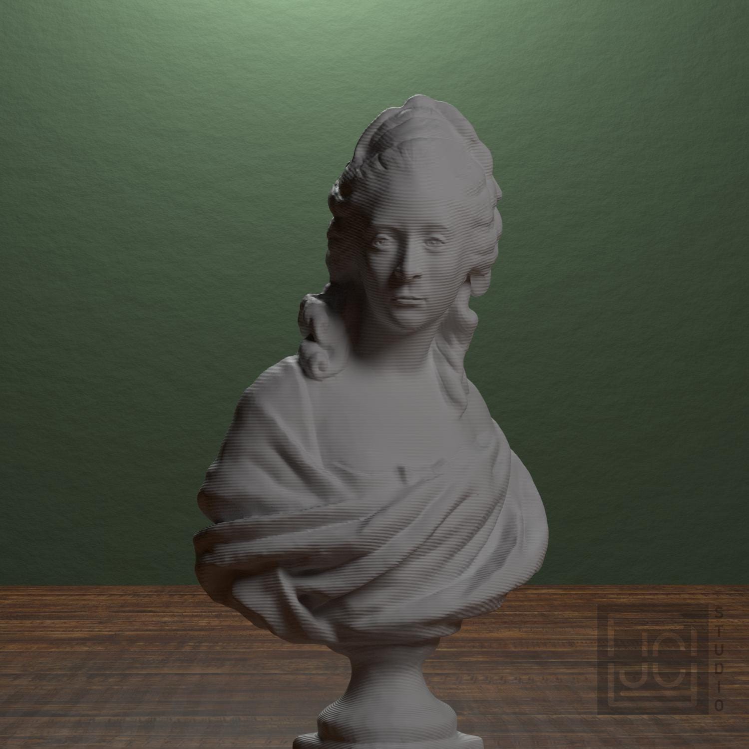 Anne-Marie-Louise Thomas de Domangeville 3D Printed Collectible Bust