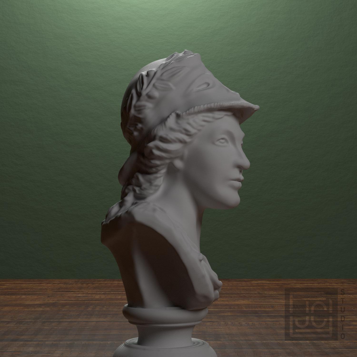 Minerva 3D Printed Collectible Bust