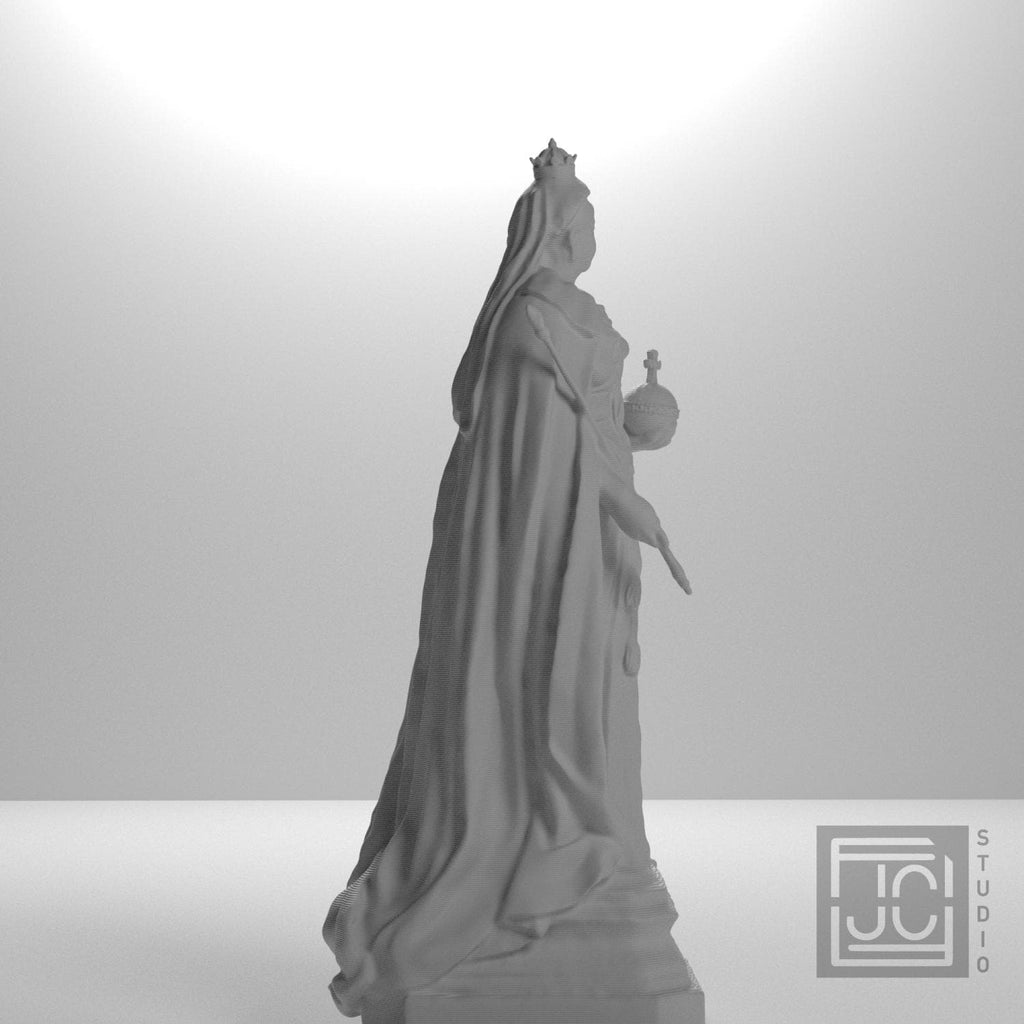 Queen Victoria in Victoria Square 3D Printed Museum Statue Replica