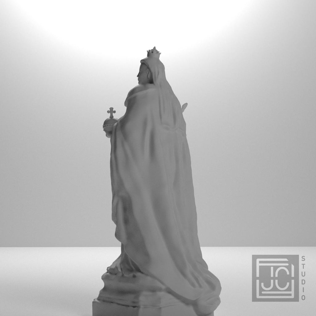 Queen Victoria in Victoria Square 3D Printed Museum Statue Replica