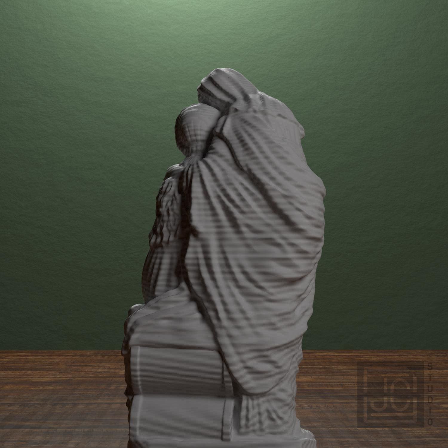 The Sisters of Bethany 3D Printed Sculpture