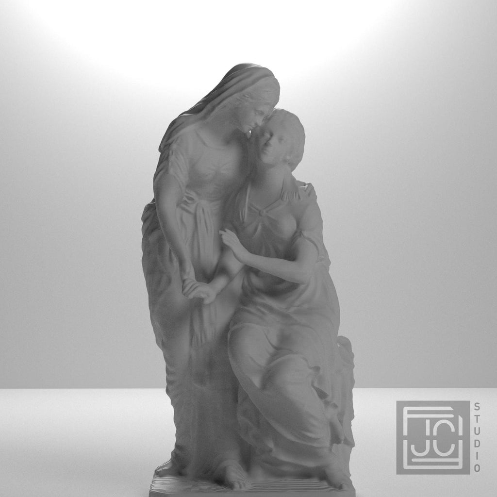 The Sisters of Bethany 3D Printed Sculpture