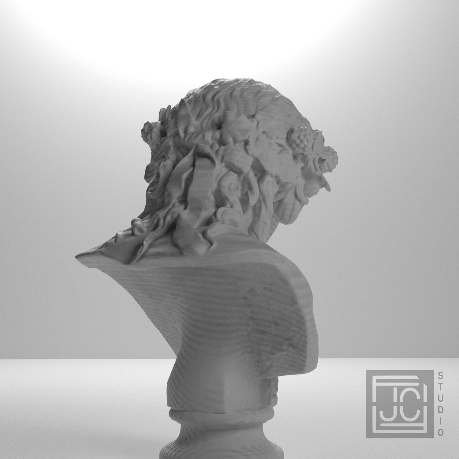 Antinous as Dionysus 3D Printed Collectible Bust