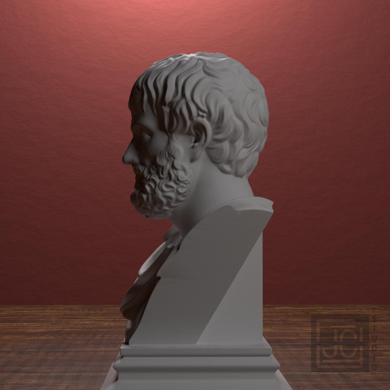 Aristotle 3D Printed Collectible Bust