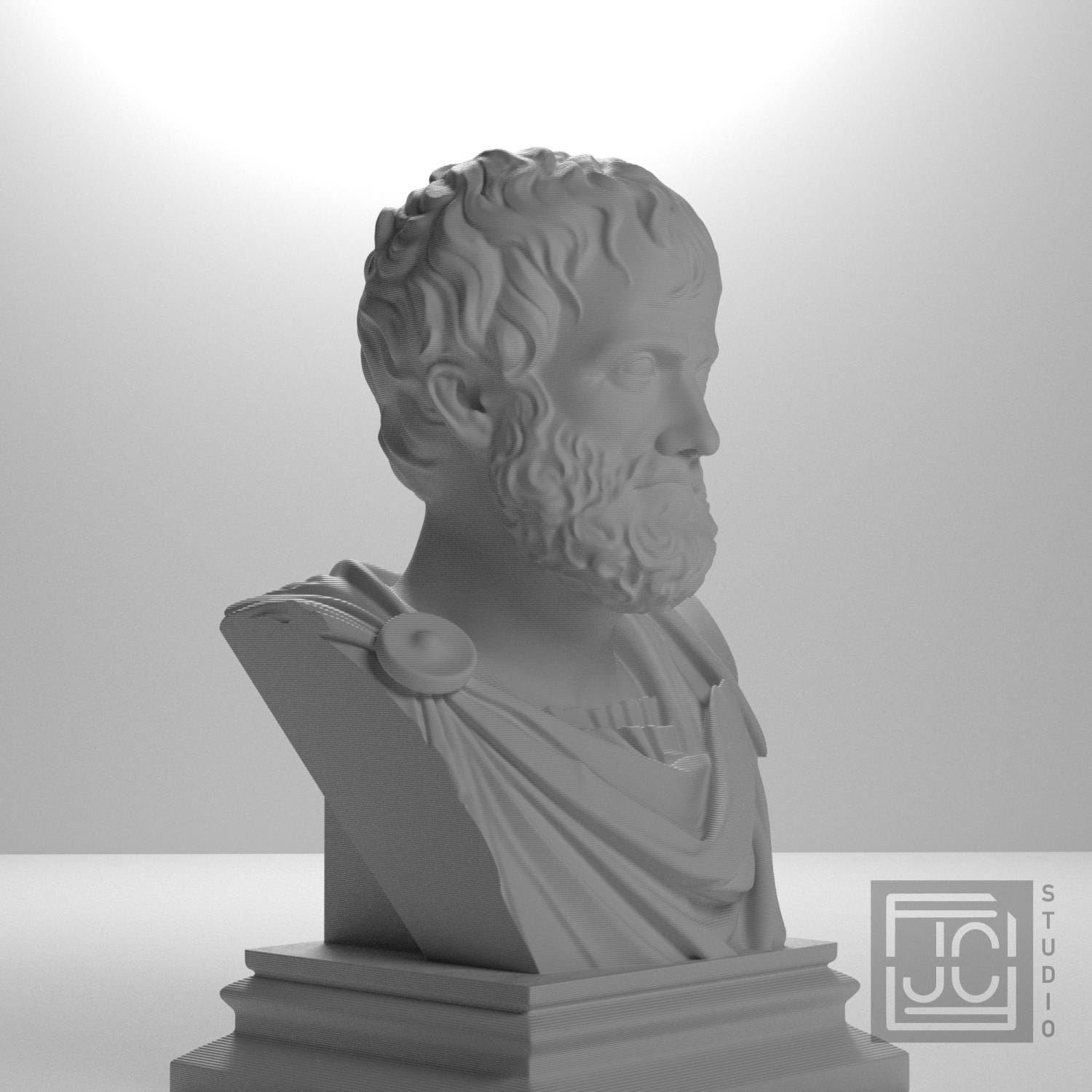 Aristotle 3D Printed Collectible Bust