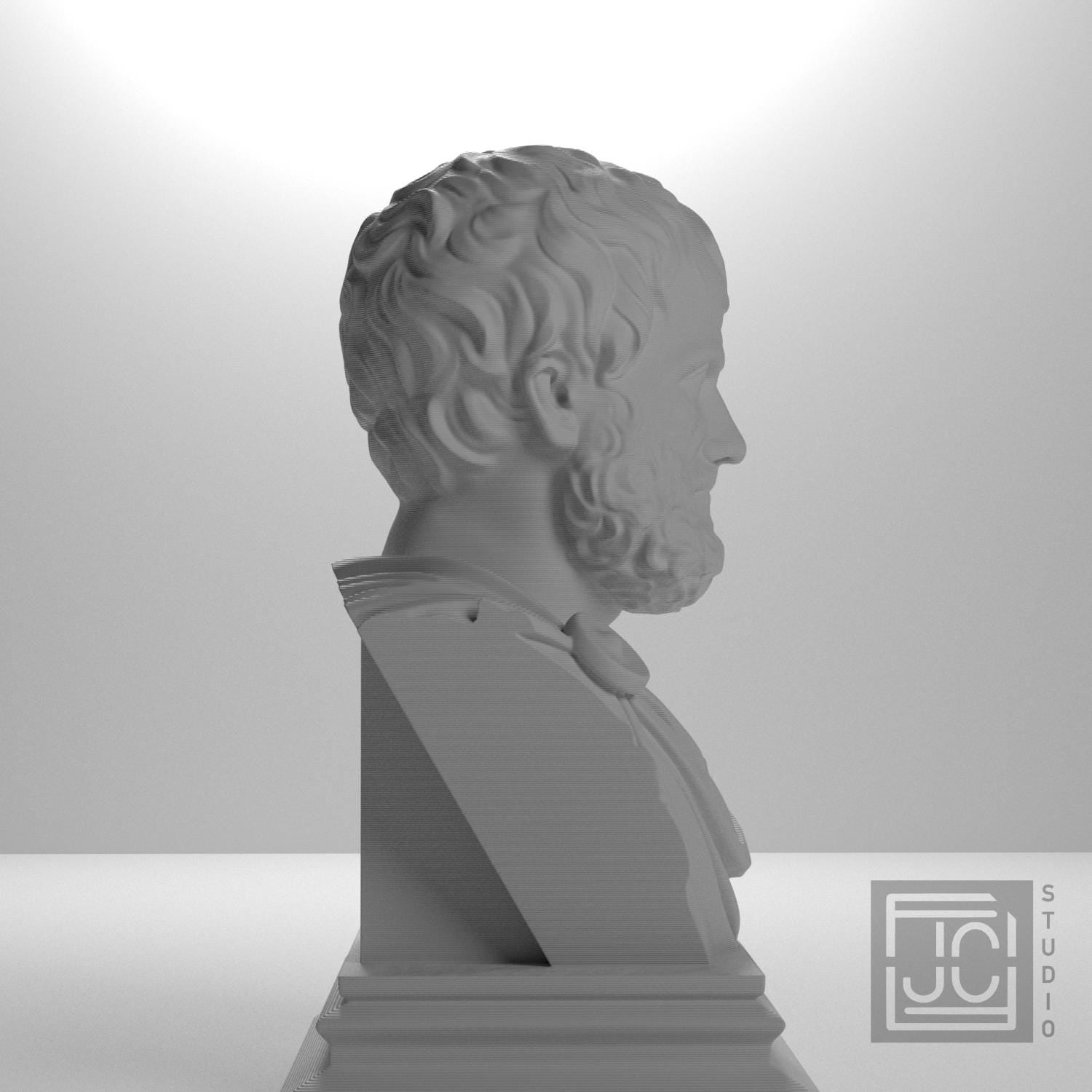 Aristotle 3D Printed Collectible Bust