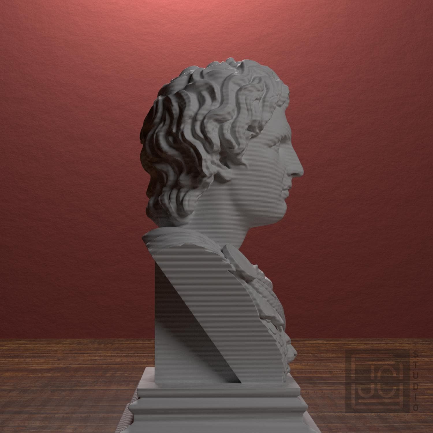 Alexander the Great 3D Printed Collectible Bust