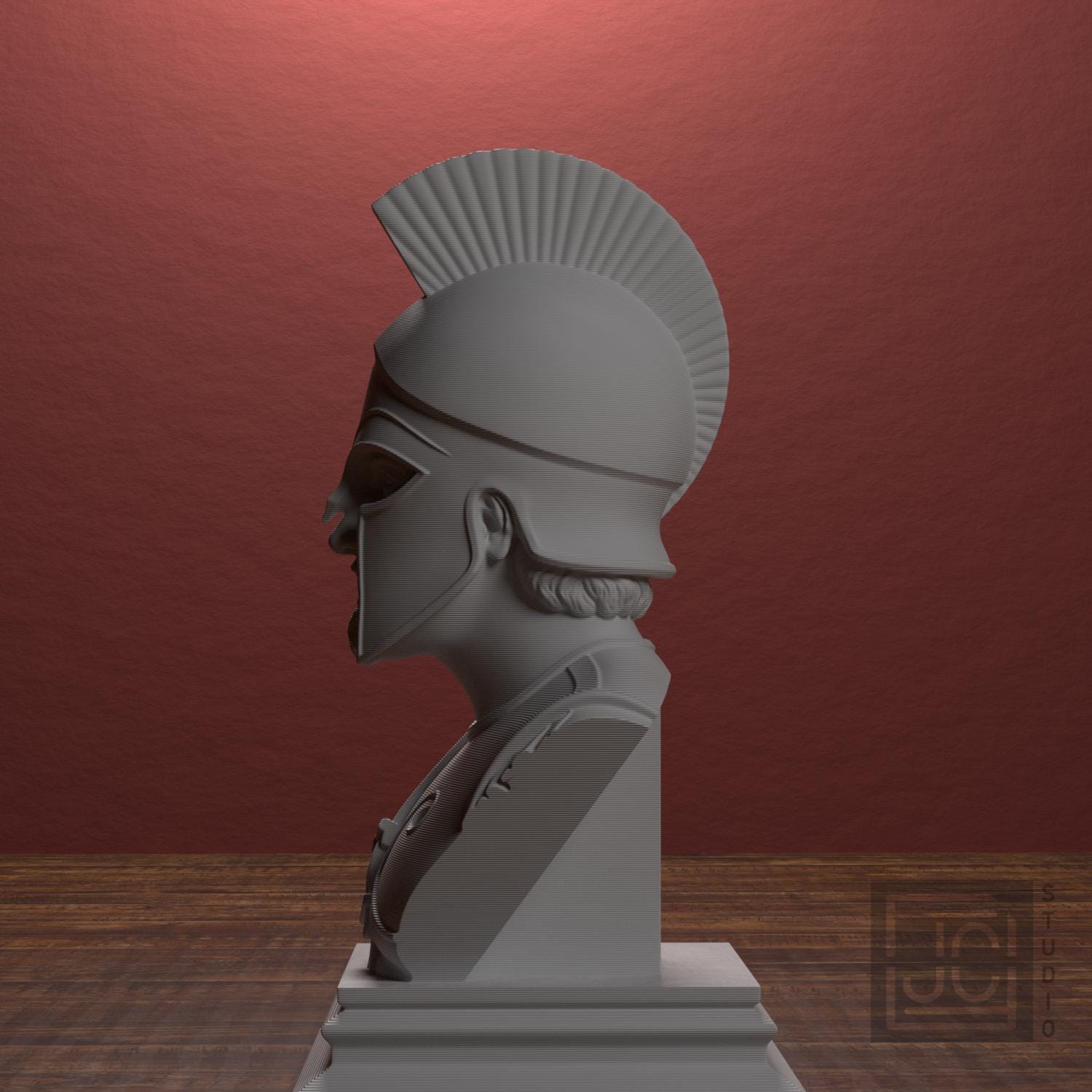 Spartan Warrior 3D Printed Collectible Bust