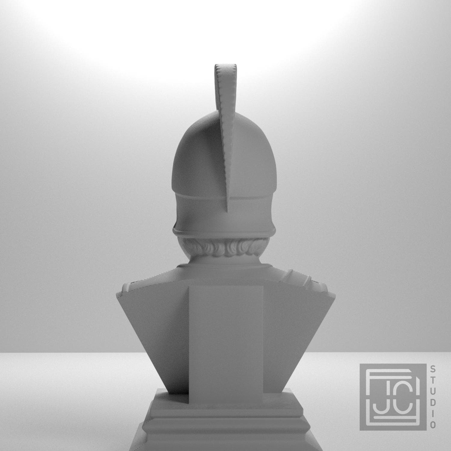 Spartan Warrior 3D Printed Collectible Bust