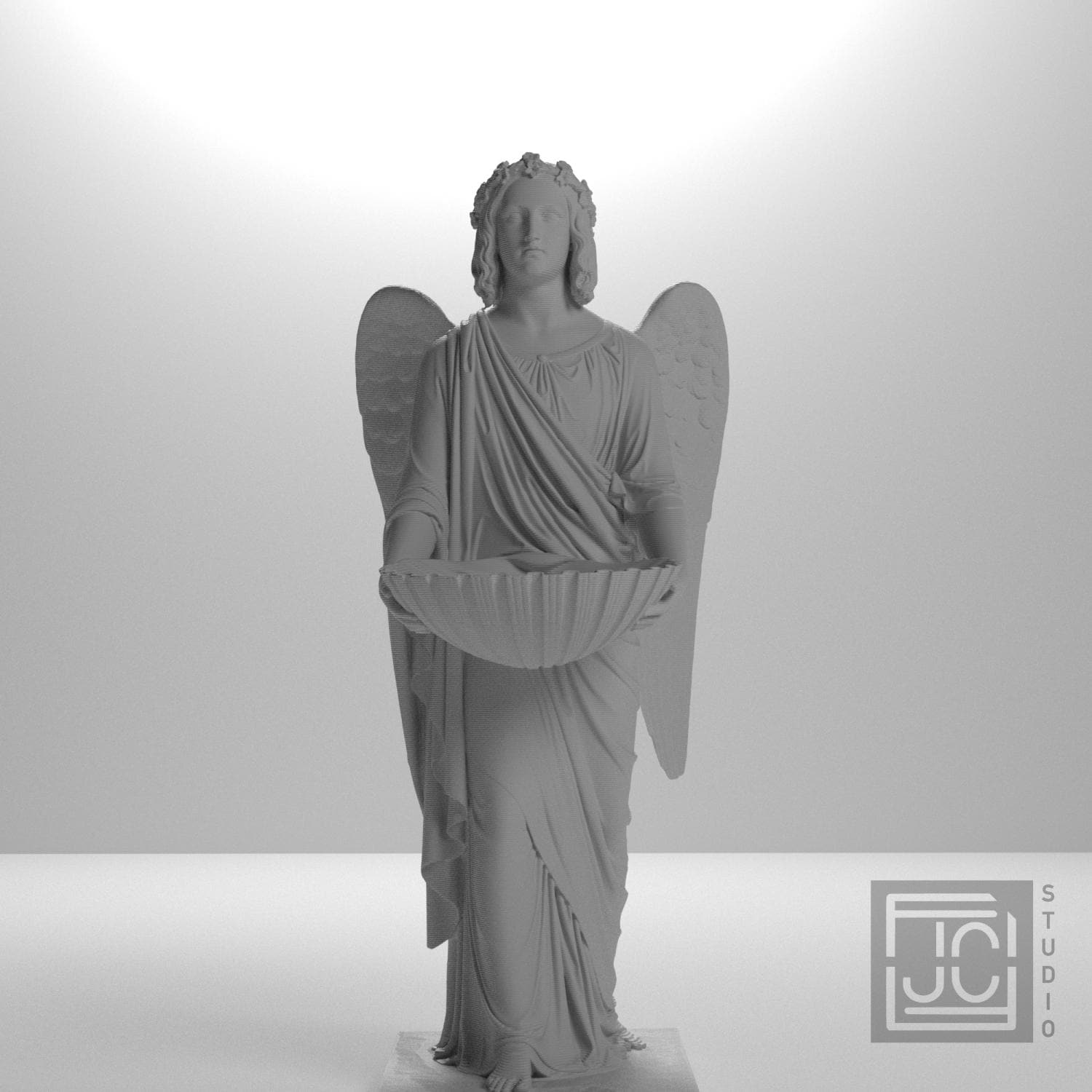 Baptismal Angel 3D Printed Collectible Bust