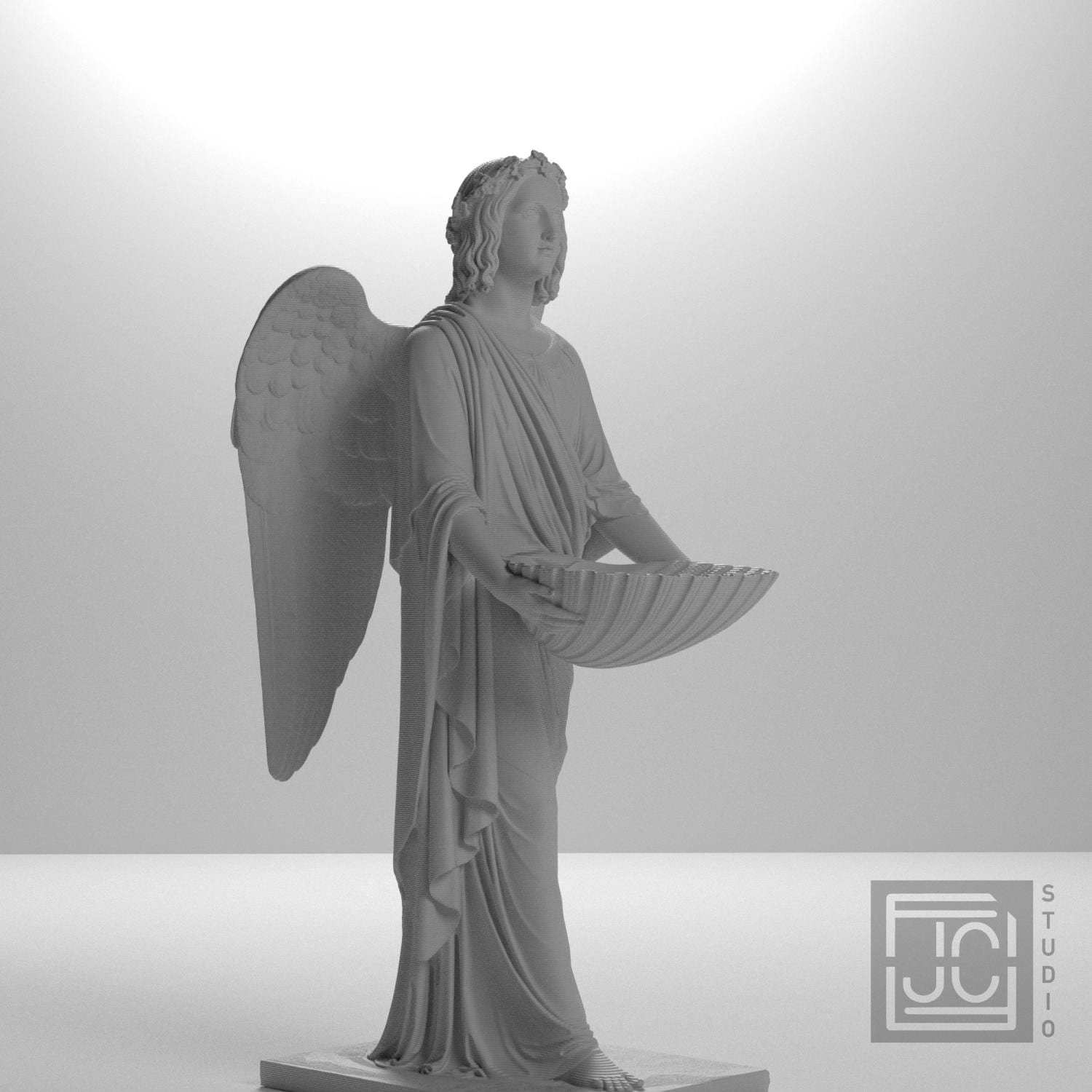 Baptismal Angel 3D Printed Collectible Bust