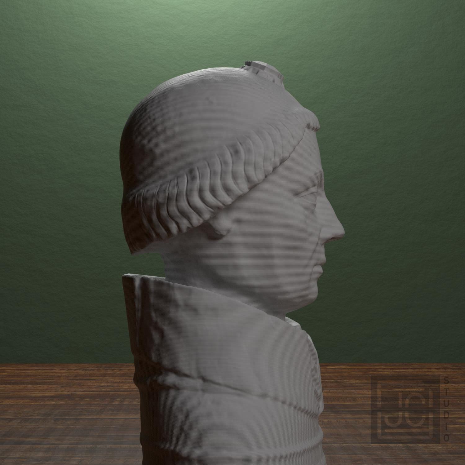 Reliquary Bust 3D Printed Museum Replica
