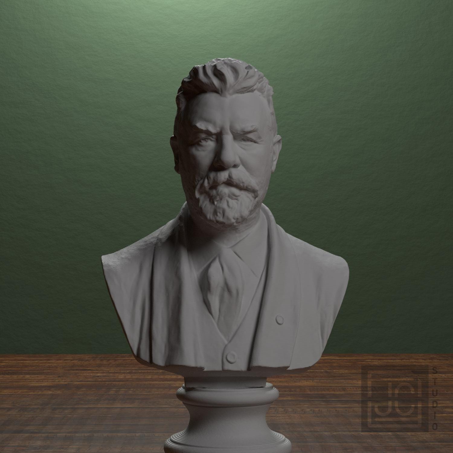Carl Jacobsen 3D Printed Collectible Bust