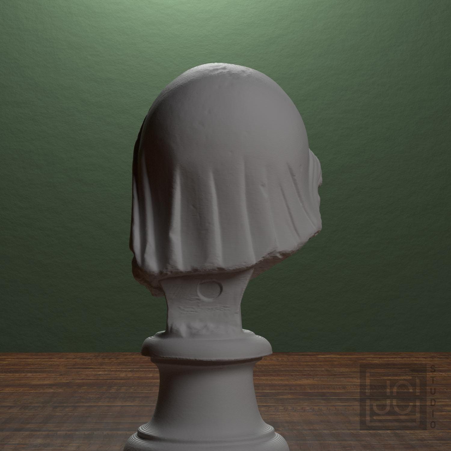 Mourning Penelope Head 3D Printed Museum Replica