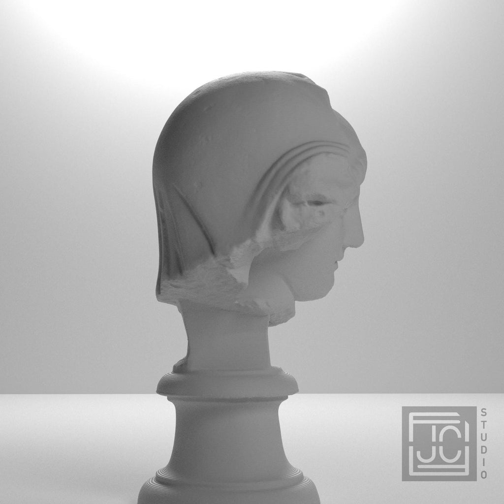 Mourning Penelope Head 3D Printed Museum Replica