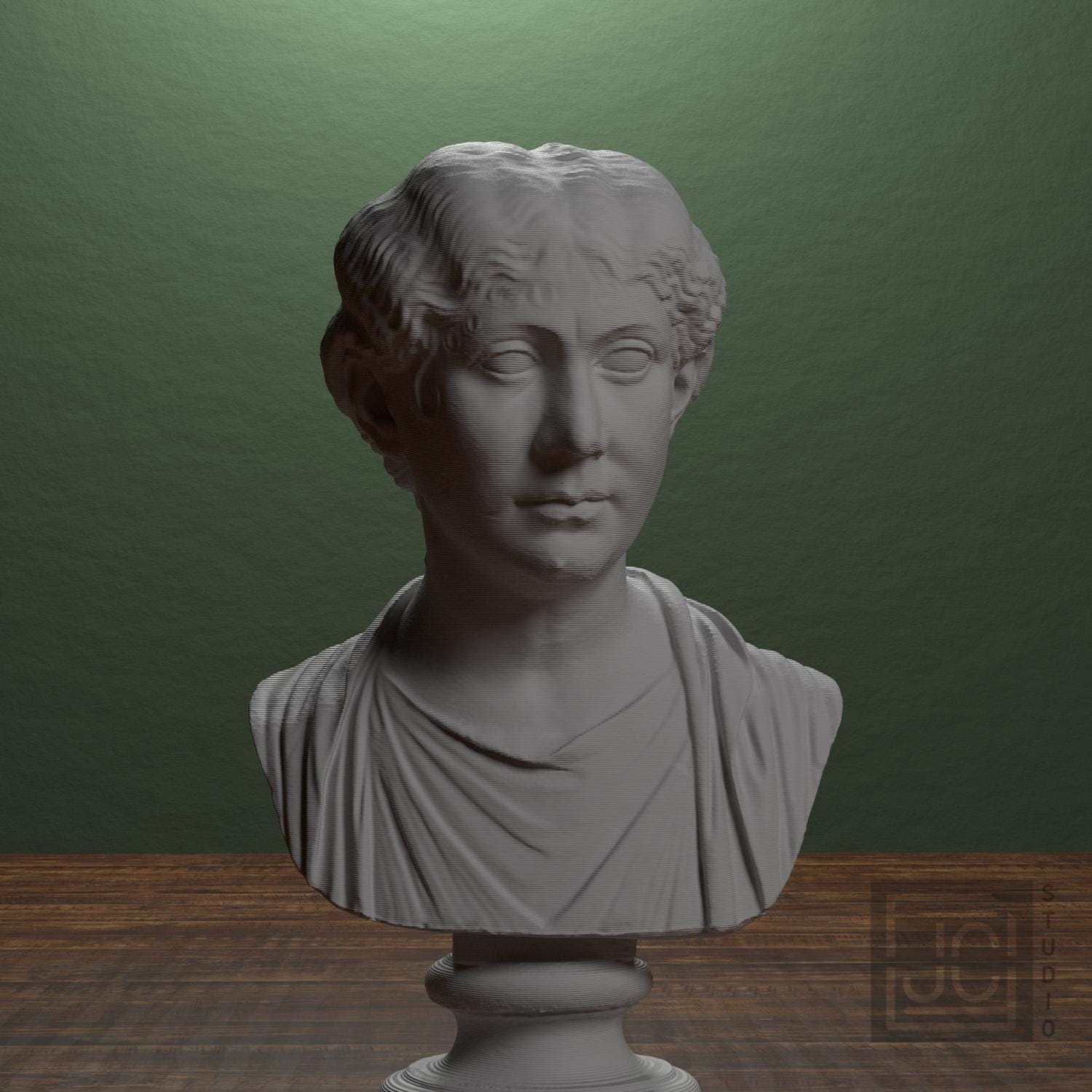 Roman Lady 3D Printed Collectible Bust