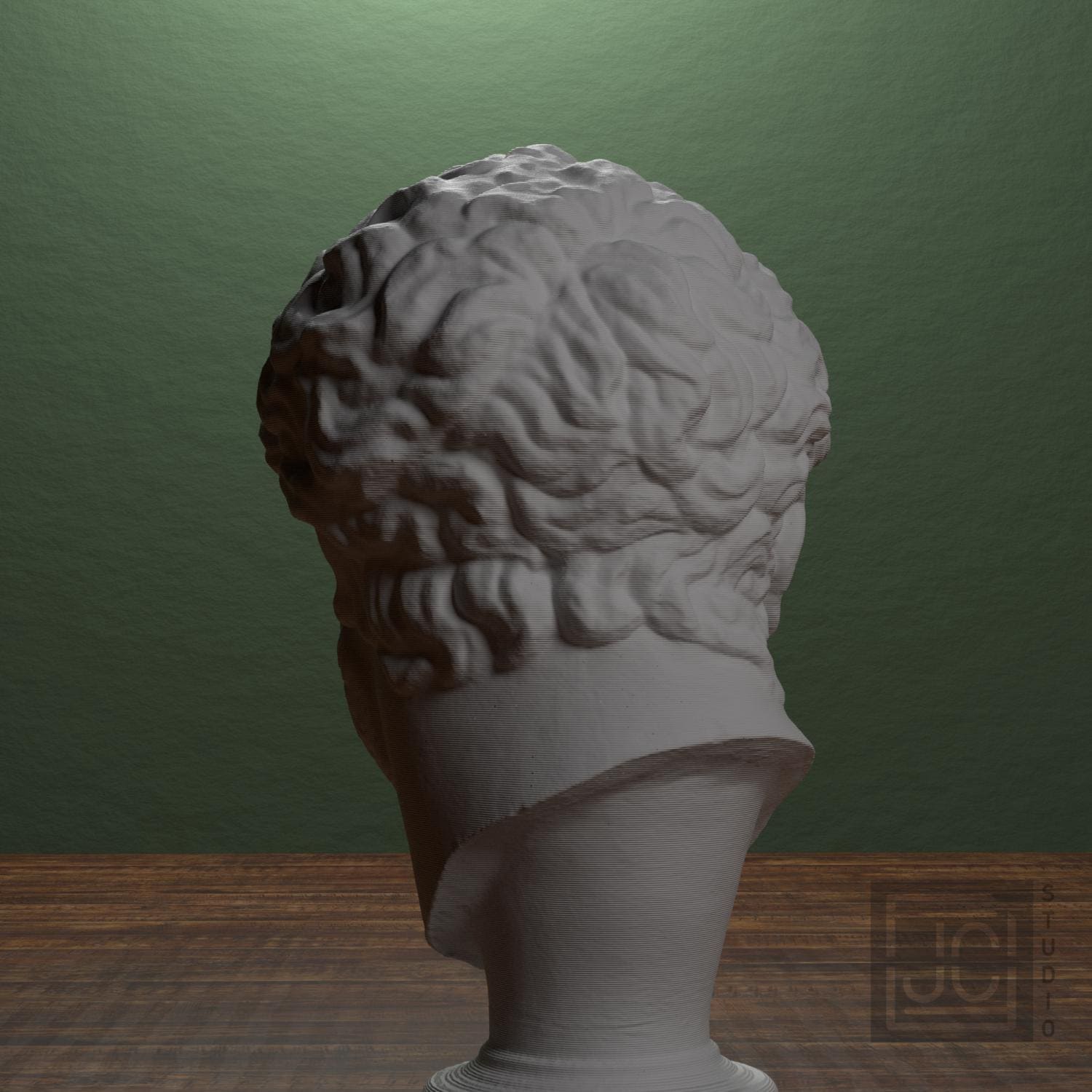 Ancient Portrait Head No. 0448 3D Printed Collectible Bust