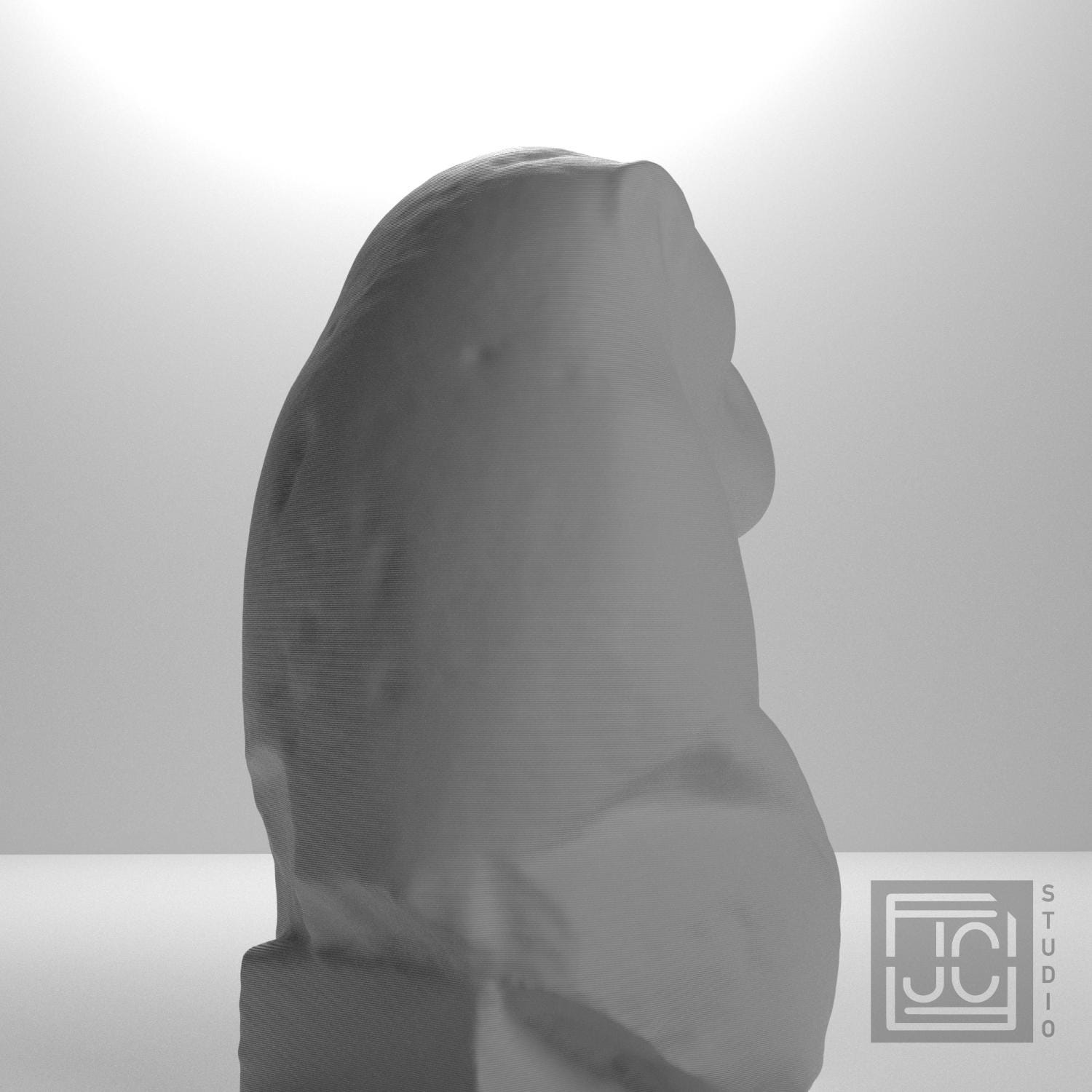 Baboon Statuette 3D Printed Museum Replica