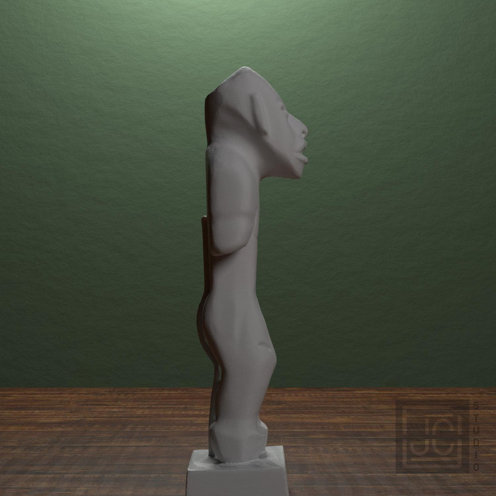 Olmec Man 3D Printed Museum Replica
