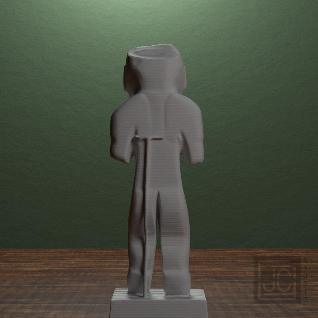 Olmec Man 3D Printed Museum Replica