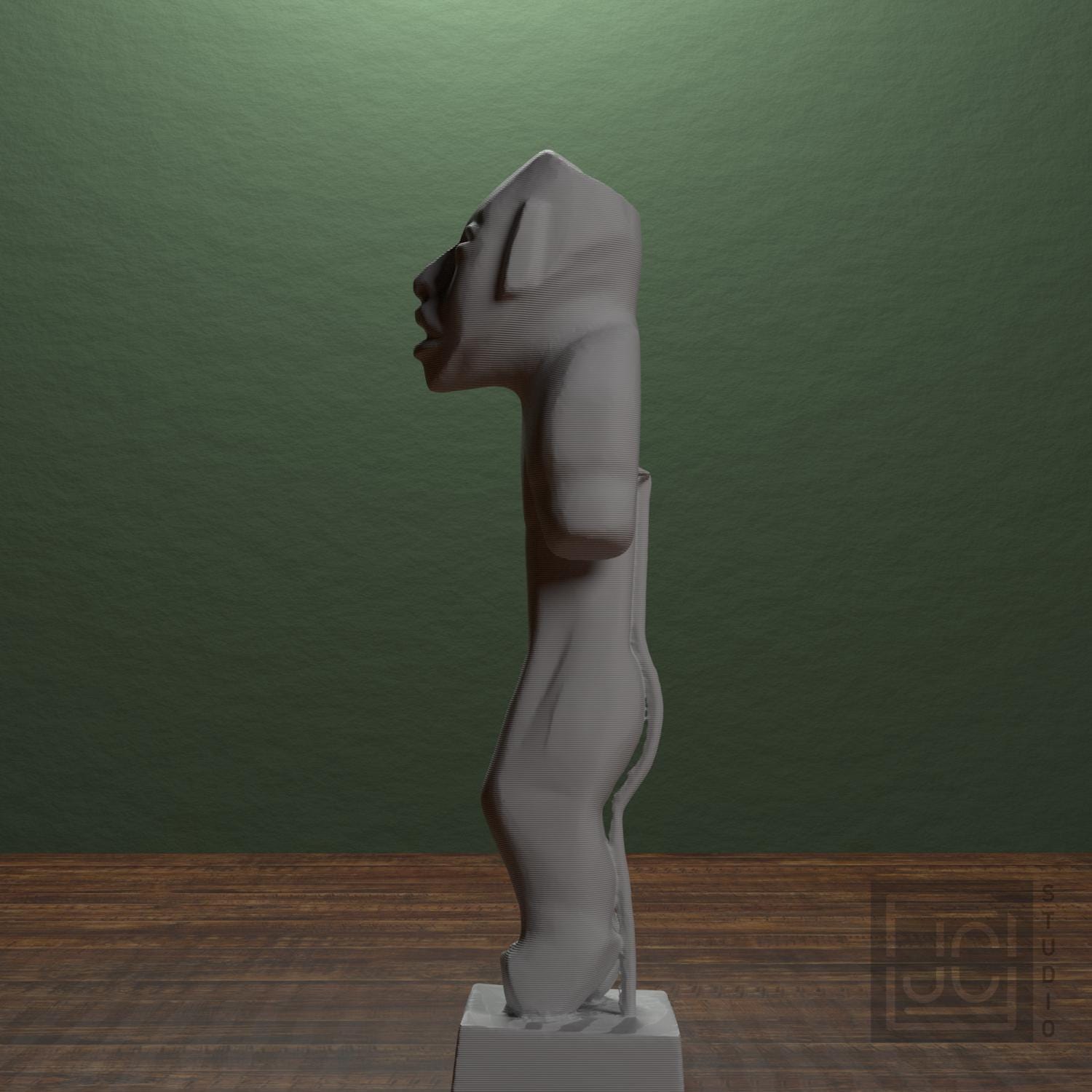 Olmec Man 3D Printed Museum Replica