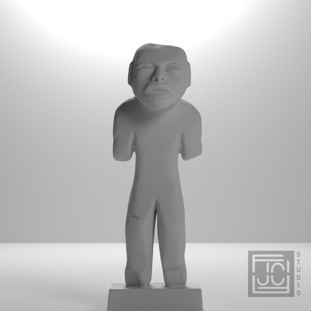 Olmec Man 3D Printed Museum Replica