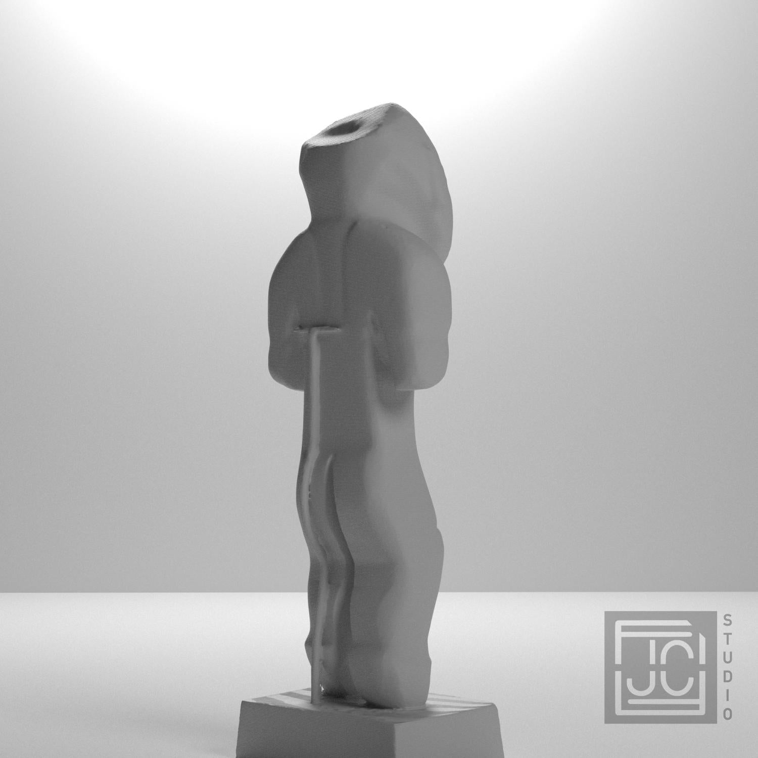 Olmec Man 3D Printed Museum Replica