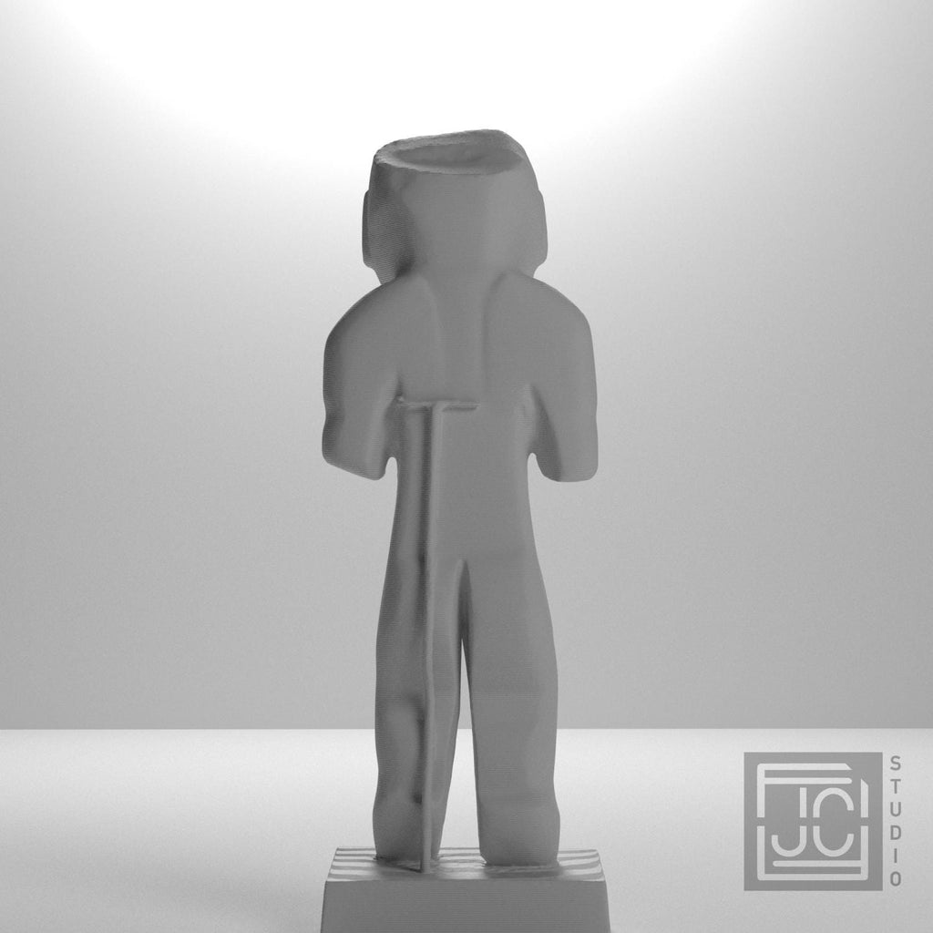 Olmec Man 3D Printed Museum Replica