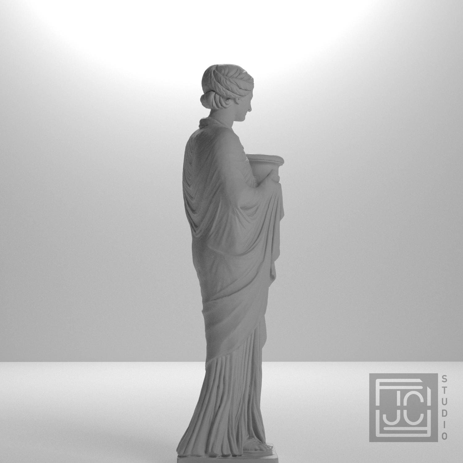 Priestess or Muse 3D Printed Museum Replica
