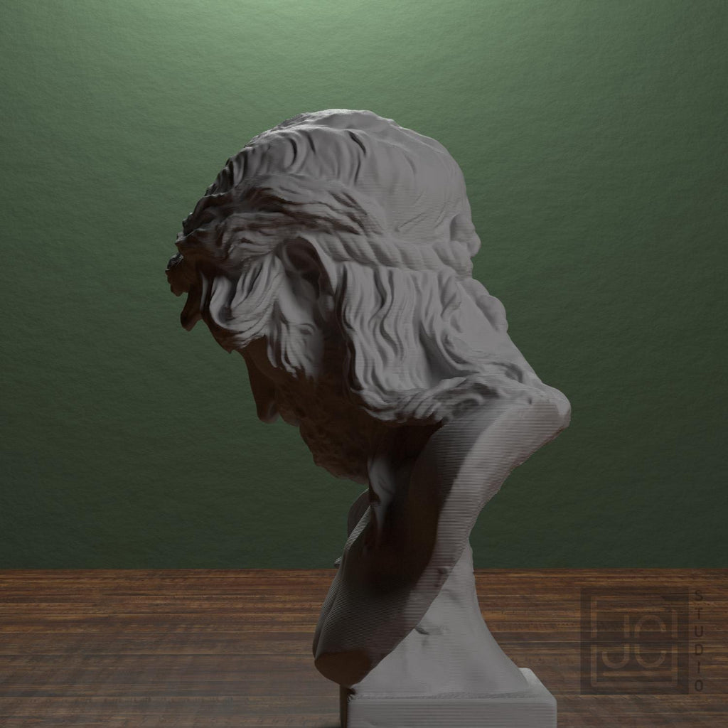 Christ on the Crucifix 3D Printed Collectible Sculpture