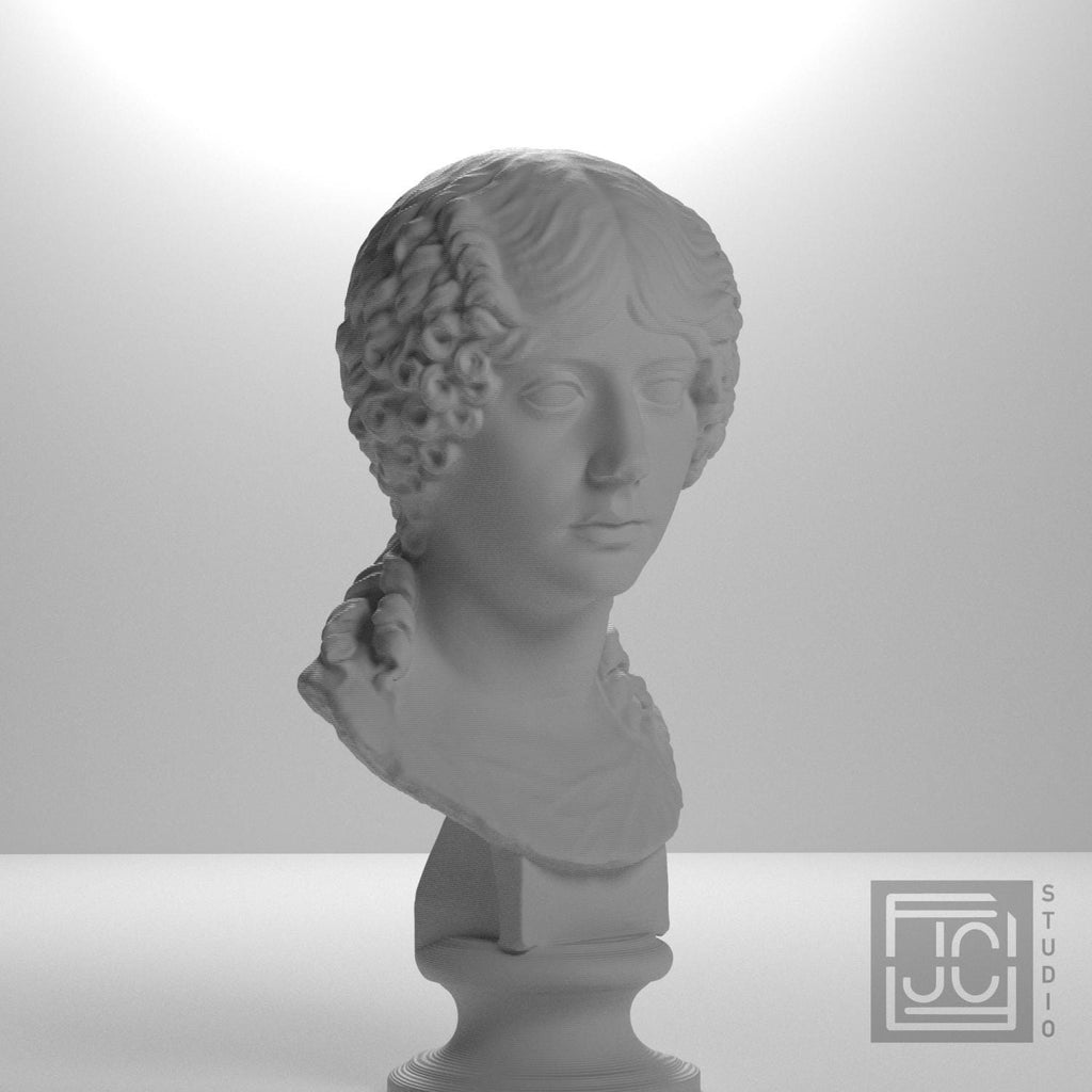 Minatia Polla 3D Printed Museum Portrait Replica