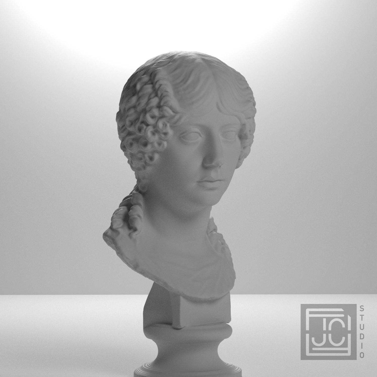 Minatia Polla 3D Printed Museum Portrait Replica