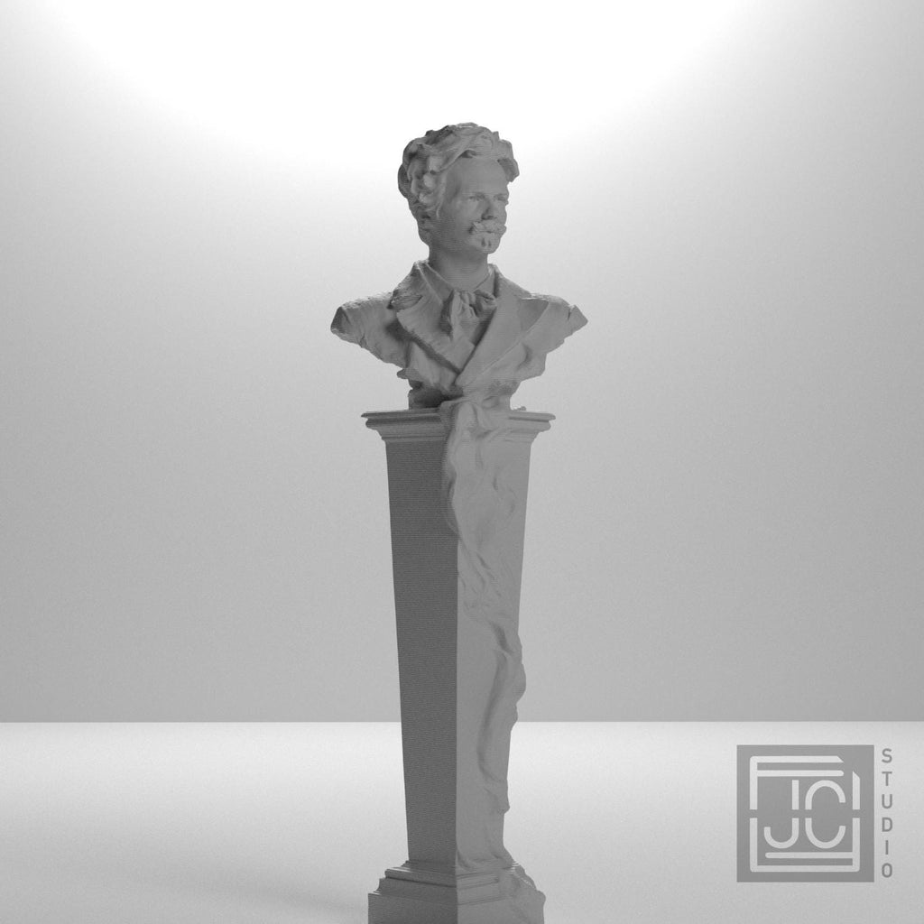 Portrait of August Strindberg 3D Printed Collectible Bust