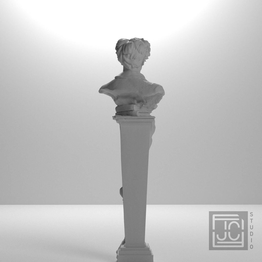 Portrait of August Strindberg 3D Printed Collectible Bust