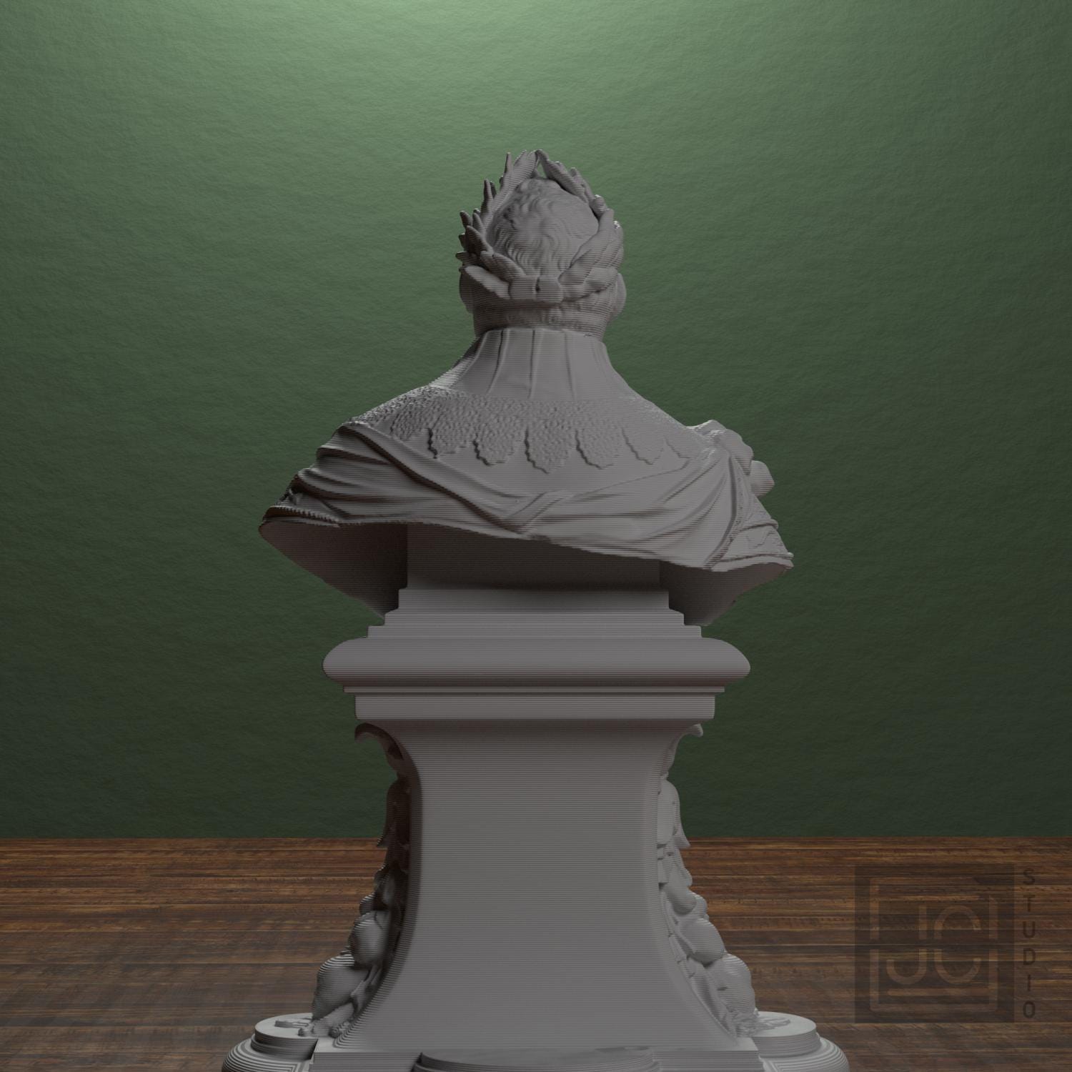 Gustav II Adolf, King of Sweden 3D Printed Collectible Bust