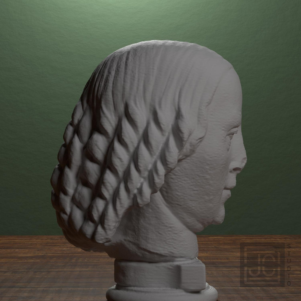 Female Head Statue Fragment 3D Printed Collectible Bust