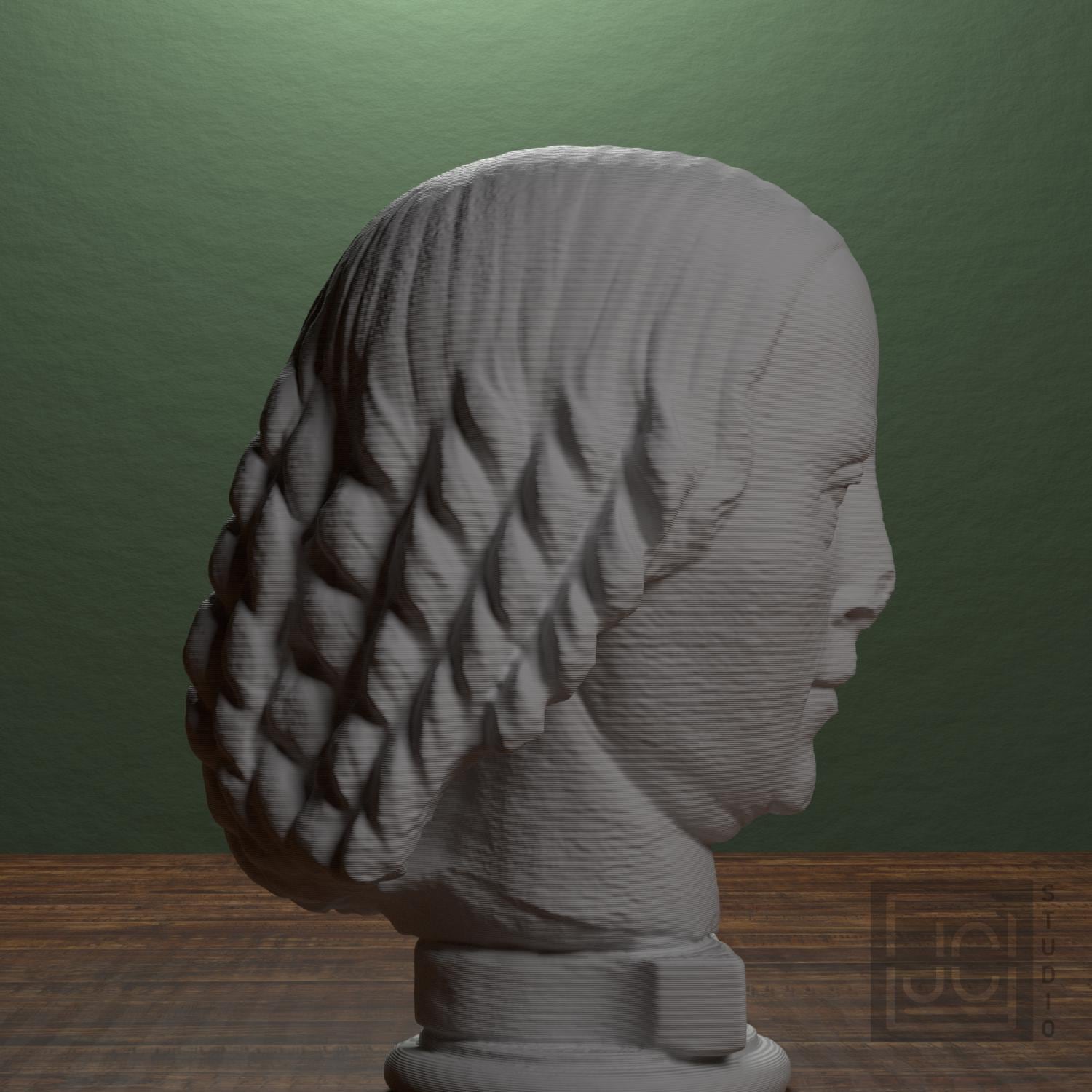 Female Head Statue Fragment 3D Printed Collectible Bust