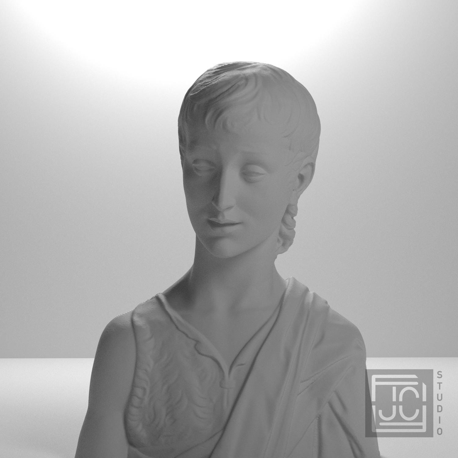 John the Baptist as a Boy 3D Printed Collectible Bust
