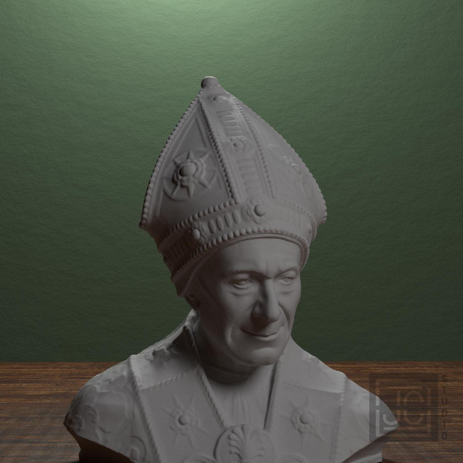 Bishop Leonardo Salutati 3D Printed Collectible Bust
