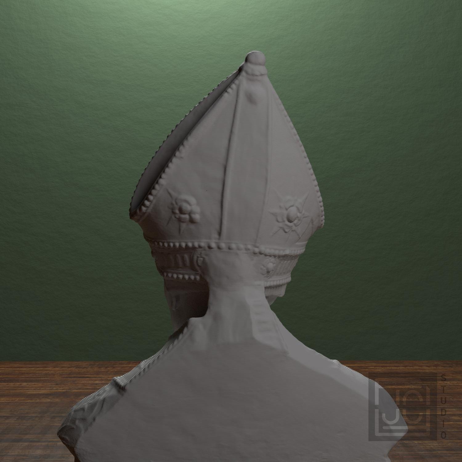 Bishop Leonardo Salutati 3D Printed Collectible Bust