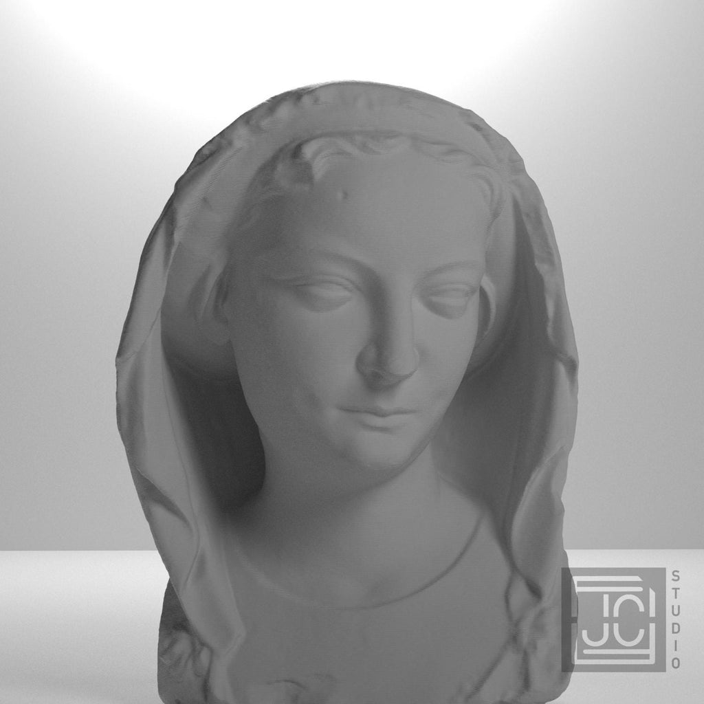 Head of a Wise Virgin 3D Printed Museum Replica